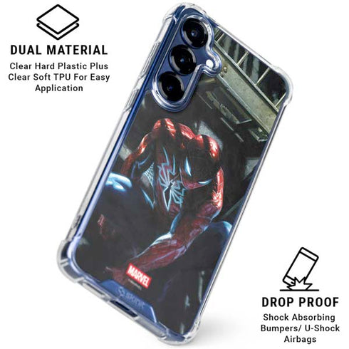 Marvel Spiderman New Suit Spiderman Galaxy S25 Clear Case